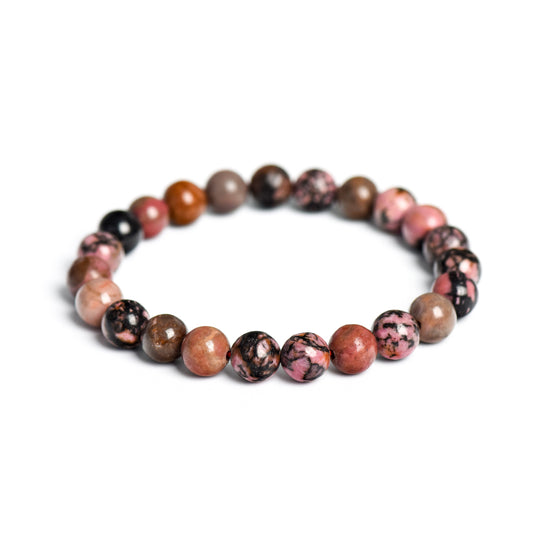 Rose Stone Bracelet - Wood Element Series