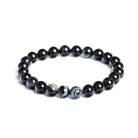 Colored Obsidian Bracelet - Water Element Series