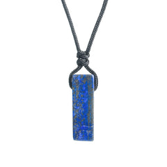 Irregular Crystal Natural Stone Rectangular Pendant/Necklace