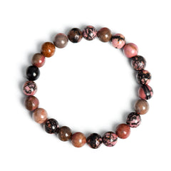 Rose Stone Bracelet - Wood Element Series