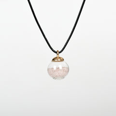 Crystal Chips Glass Ball Pendant/Necklace