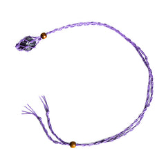 Crystal Handwoven Necklace Cord/Stone Holder Tumbled Stone Pendant/Necklace