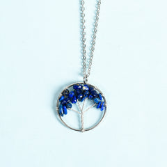 Crystal Natural Stone Tree of Life Pendant/Necklace