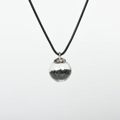 Crystal Chips Glass Ball Pendant/Necklace