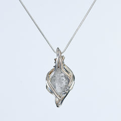 Copper Wire Wrapped Pendant Necklace