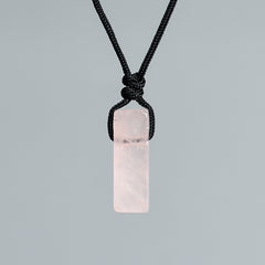 Irregular Crystal Natural Stone Rectangular Pendant/Necklace