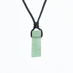 Irregular Crystal Natural Stone Rectangular Pendant/Necklace