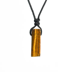 Irregular Crystal Natural Stone Rectangular Pendant/Necklace