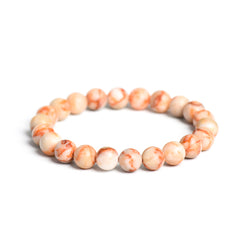 Red Grid Bracelet - Fire Element Series