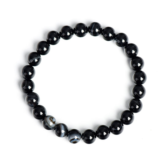 Colored Obsidian Bracelet - Water Element Series