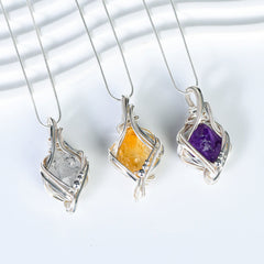 Gemstone Pendant Necklace Collection - Energy & Elegance Series - Taoismenergy - 