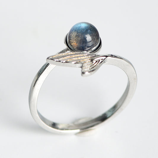 Mermaid Tail and Bunny Crystal Rings